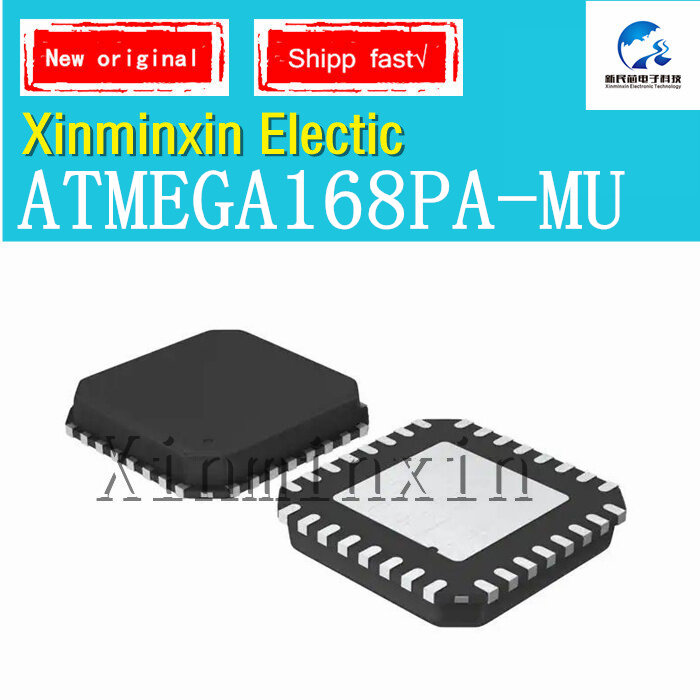 ATMEGA168PA-MU QFN32 IC 칩, 정품, 로트당 10 개