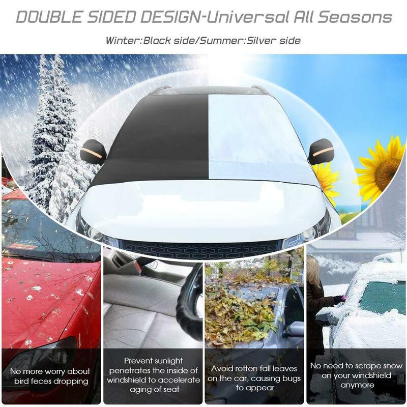 Protector de nieve Universal para coche, Protector solar para parabrisas delantero, cubierta de coche, antipolvo, escarcha, impermeable, Exterior