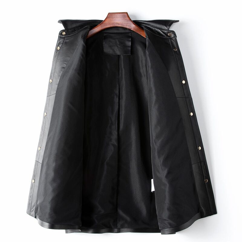 2024 Spring Genuine Leather Coat Haining New 100% Sheepskin Fashion Casual Single Leather Coat for Women