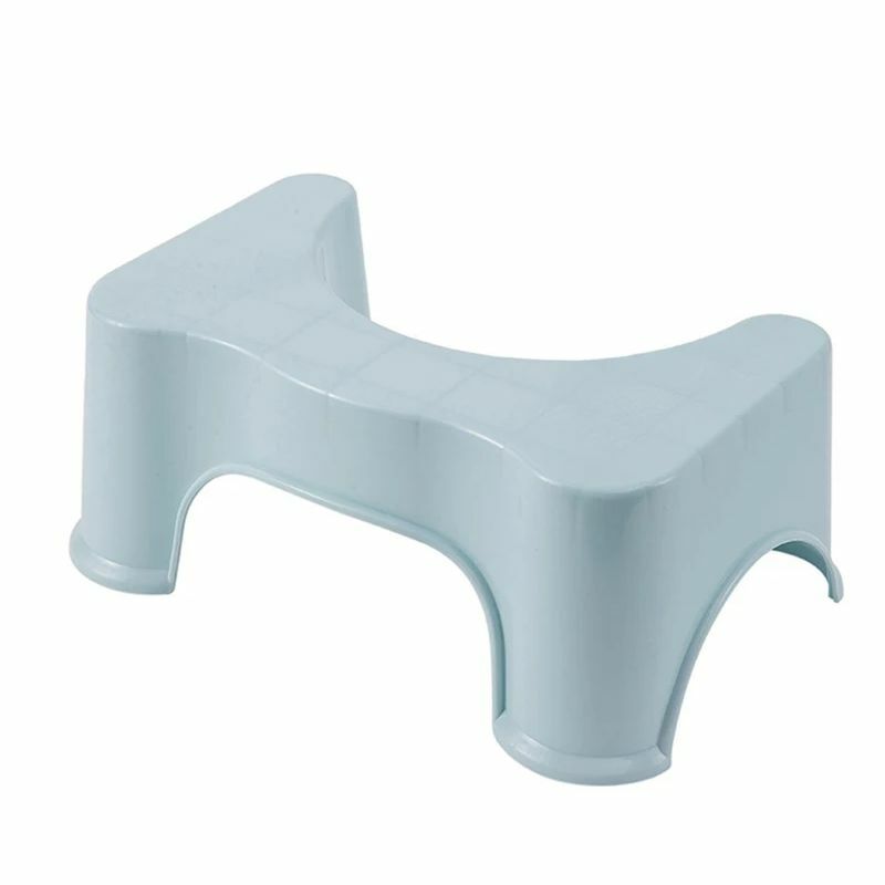 Plastic Squatting Stool, Toilet Stool, Convenient and Compact, Bathroom Toilet Step Stool for Kids Adults, 17cm height