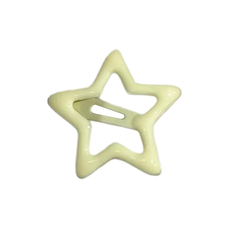 Candy Color Kids Hairpins Five-pointed Star BB-Hair Clip Girls Hair Styling Clip