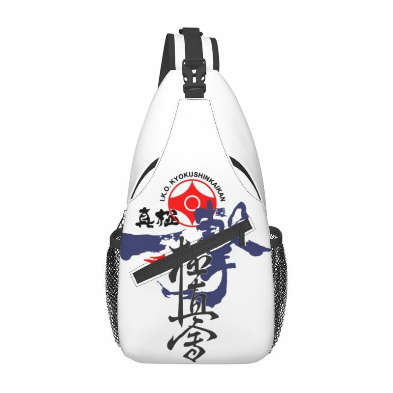 Kyokushi Karate Sling Chest Bag Custom Martial Arts Shoulder Crossbody Backpack for Men Traveling Daypack