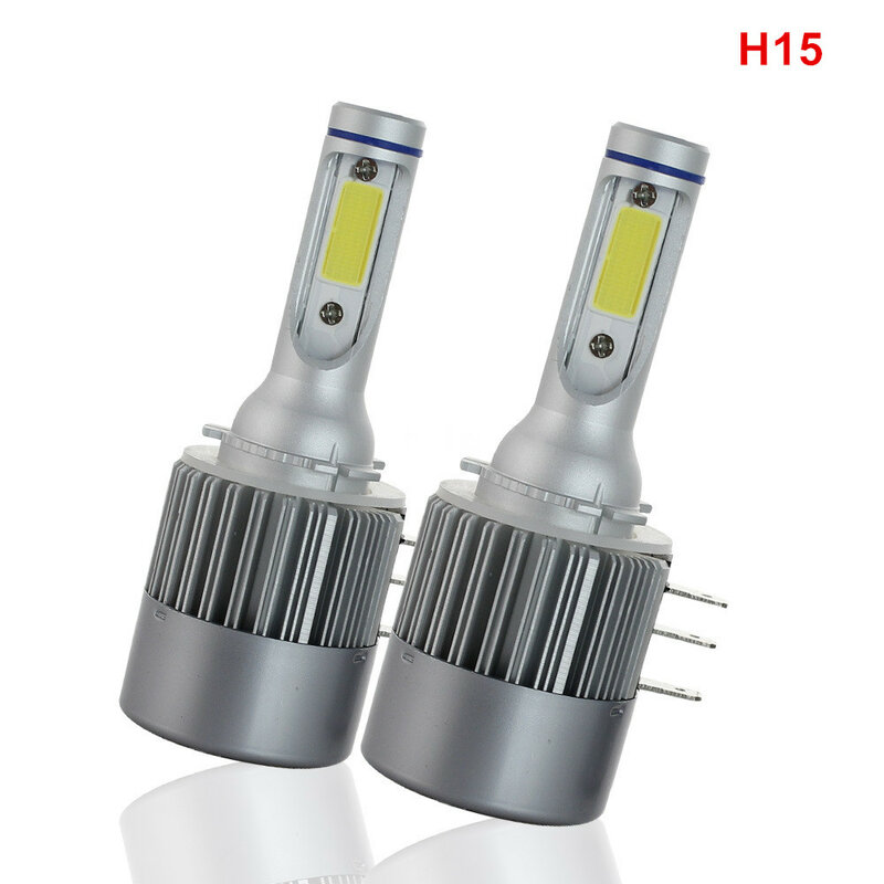 C6 LED ไฟหน้ารถ H7หลอดไฟ LED H1 H3 H11 HB3 9005 HB4 9006 9012 H15 9004 9007 H13 H4 LED อัตโนมัติหลอดไฟหมอก