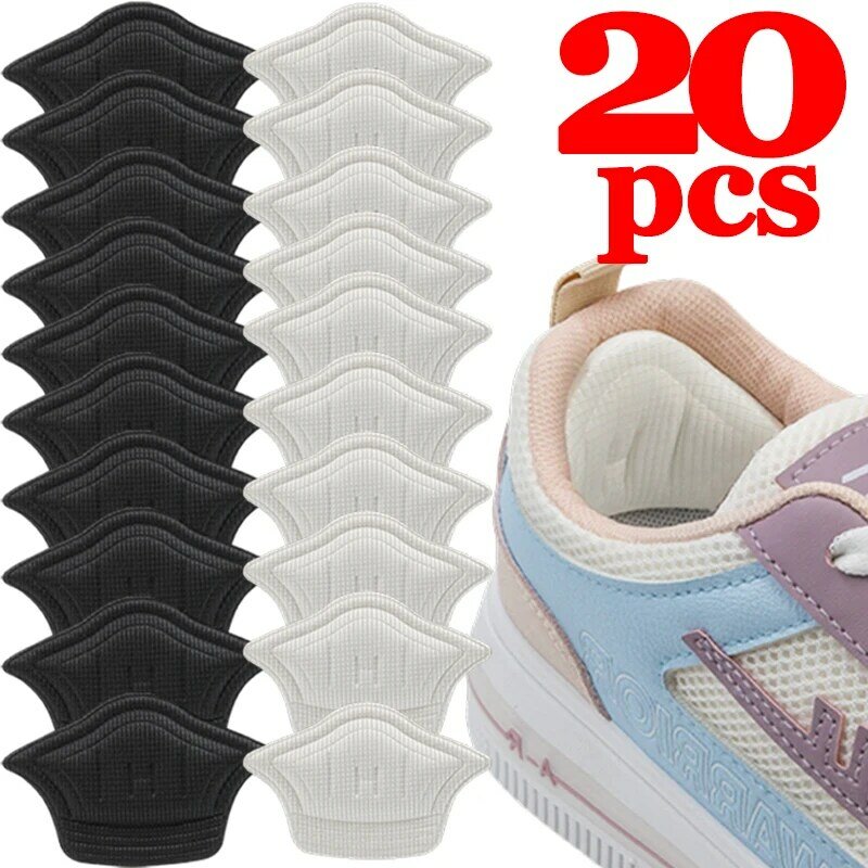 Palmilhas Patch Heel Pads para Sport Shoe, Tamanho Ajustável, Almofada para os Pés, Almofada para Alívio da Dor, Inserir Palmilha, Protetor de Salto Adesivo, 2 Pcs, 20Pcs