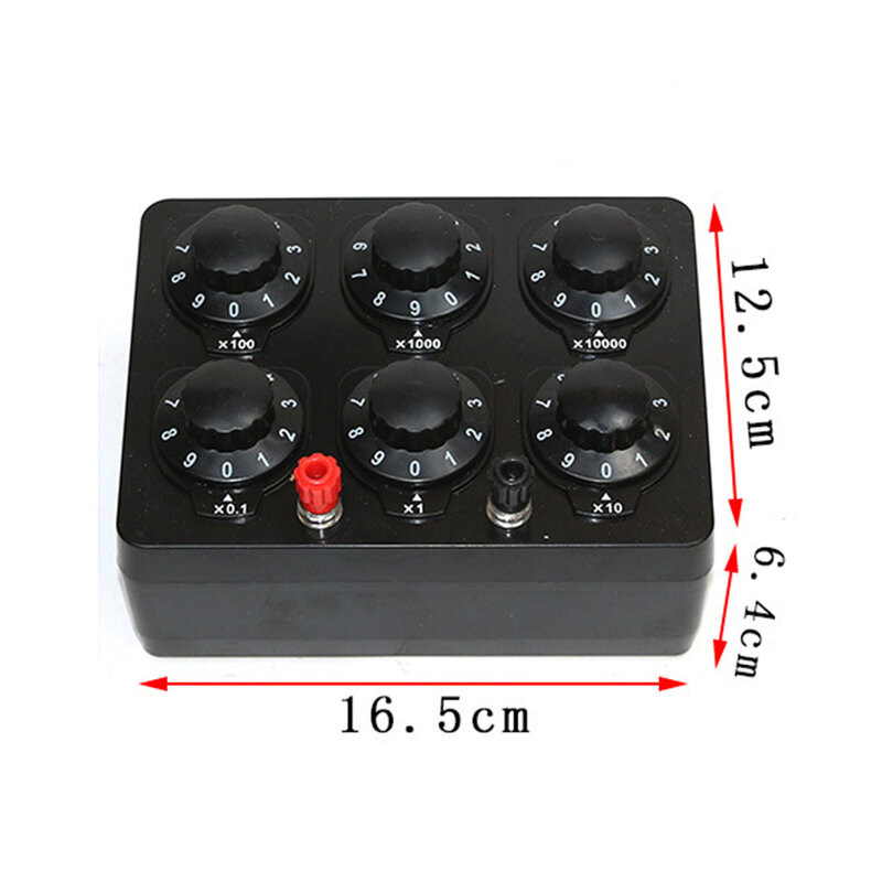0~99999.9 Ohm Adjustable Variable Resistance Box Decade Resistor Experimental Equipment For Physical Resistance Box Teaching