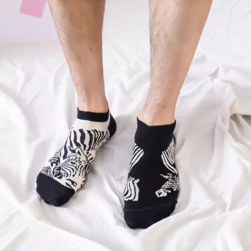 Spring Style AB Tide Socks Women Cotton Ankle Socks Couple Fun Series Animal Outer Space Fruit Men's and Women's Socks