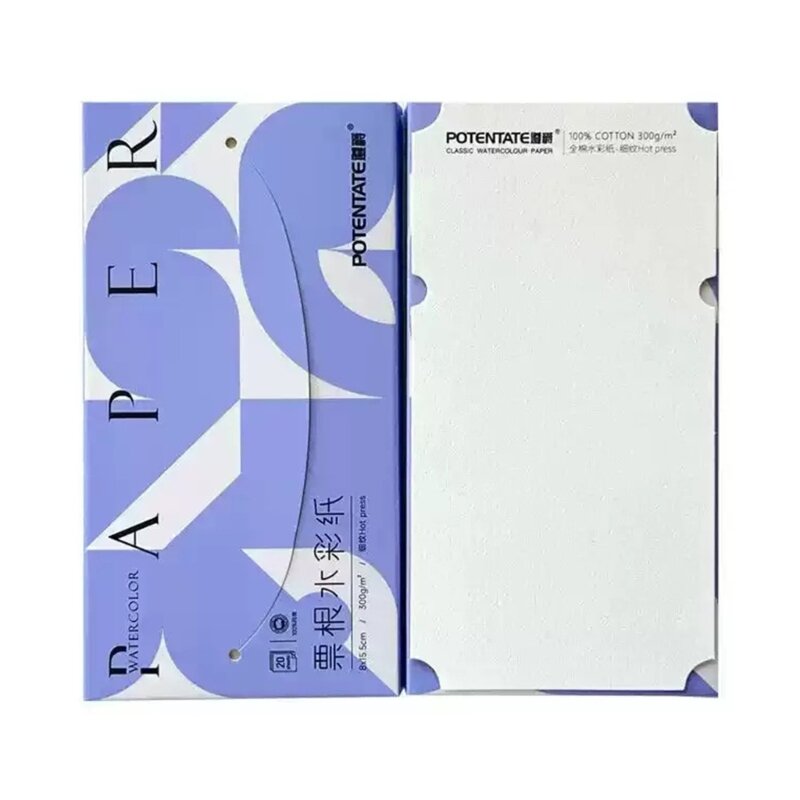 20Sheets Watercolor Pad Paint Pad for Beginners, Artists & Professionals D5QC