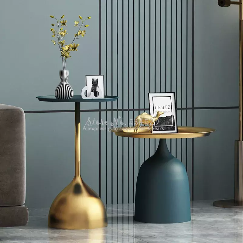 Supporto in metallo solido tavolino da tè in marmo creativo nordico ad alta temperatura Nano Paint Craft tavolini da salotto