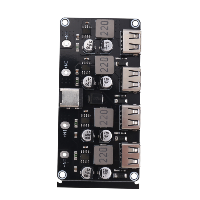 4-Way Fast Charging Module Single USB Mobile Phone Charging Board 12V24V To QC3.0 Fast Charging Support Mobile Phone