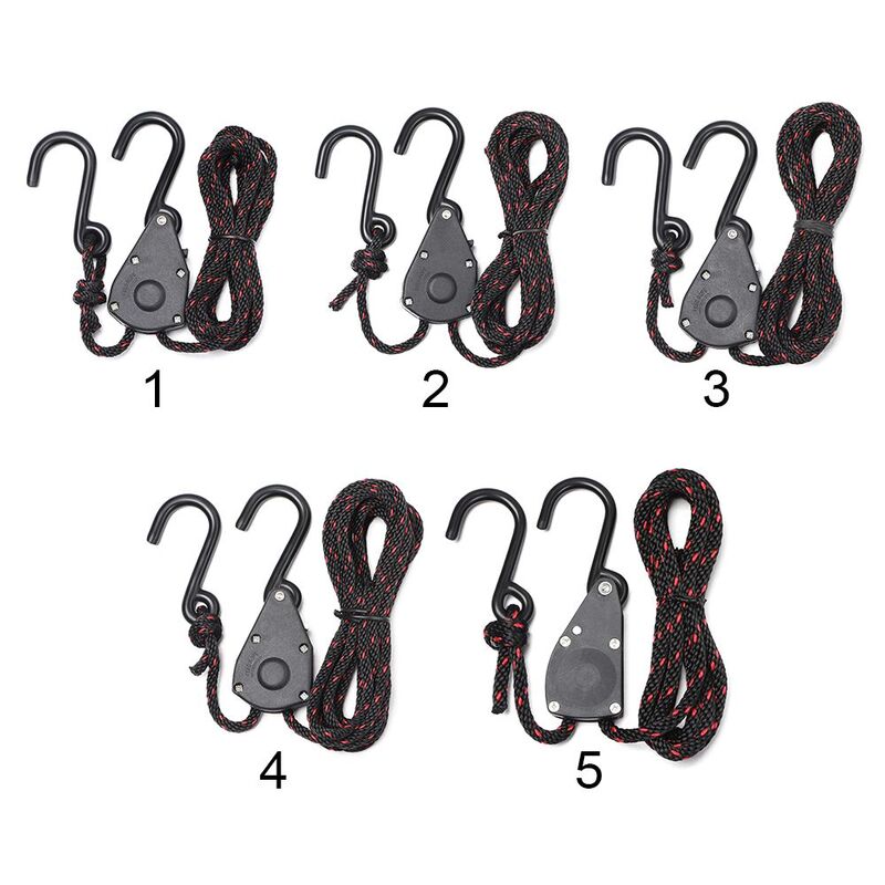 Tent Accessories Camping Tool Lights Lifting Fixed Buckle Pulley Tensioner Ratchet Hangers Adjustable Rope Fastener