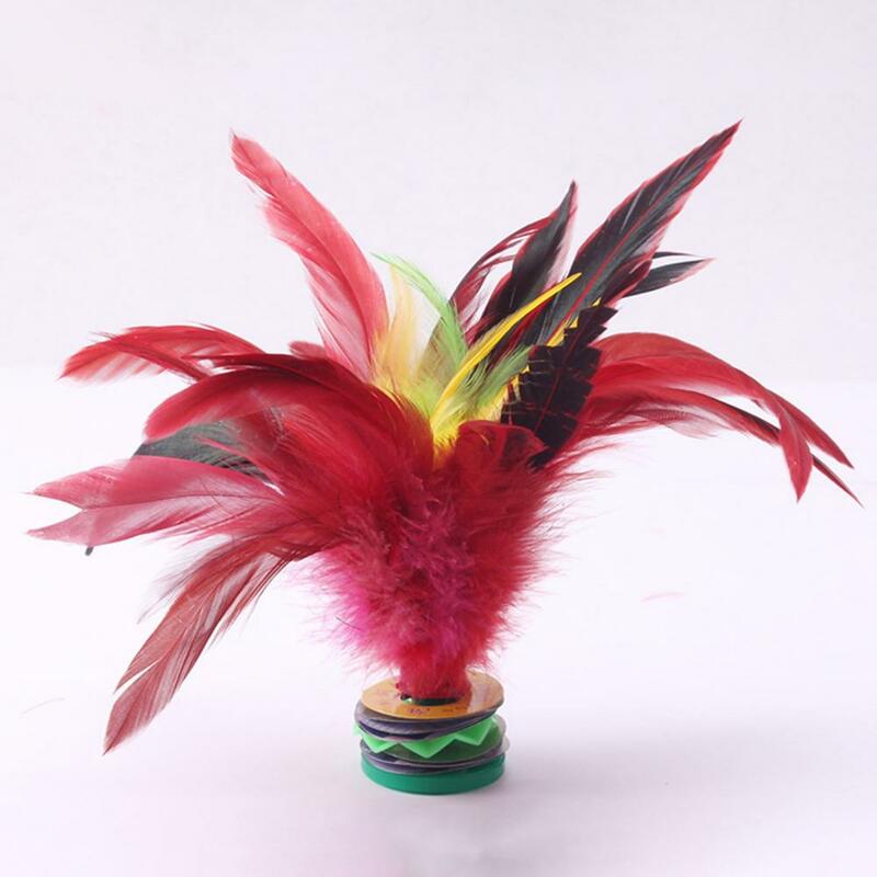 Shuttlecock Colorful Feathers 20cm Chinese Shuttlecock Feather Kicking Shuttlecock Funny Shuttlecock Game