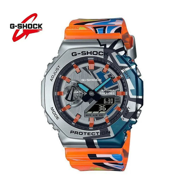 Часы мужские G-SHOCK, роскошные Брендовые спортивные ударопрочные водонепроницаемые светящиеся, для ночного бега