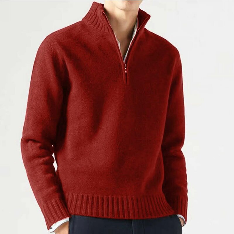 Pullover Tops Mode Lange Mouw Gebreide Truien Heren Trui Herfst Winter Kleding Trui Hoge Kwaliteit Warme Fleece