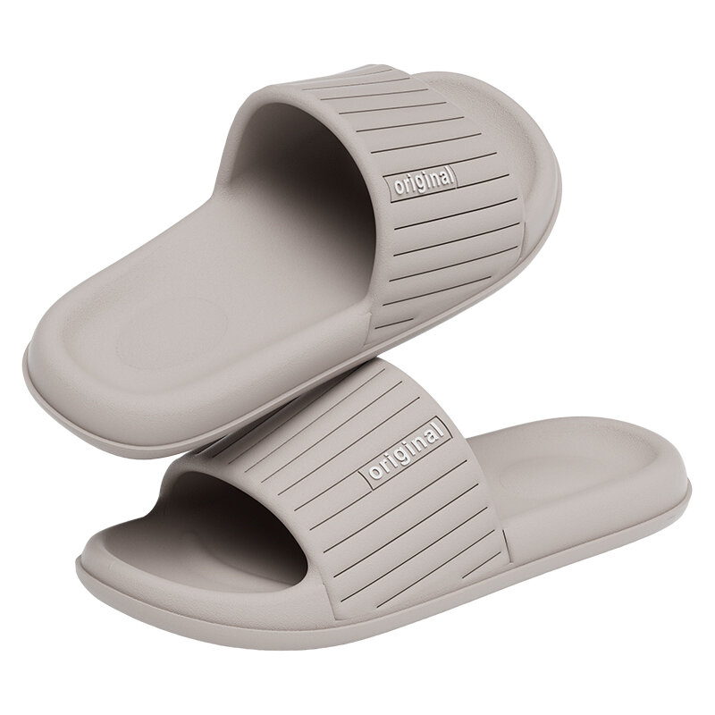 Нескользящие летние тапочки на толстой подошве из ЭВА без запаха с высоким усилением яркости, мягкие сандалии, домашняя обувь для ванной комнаты для мужчин и женщин