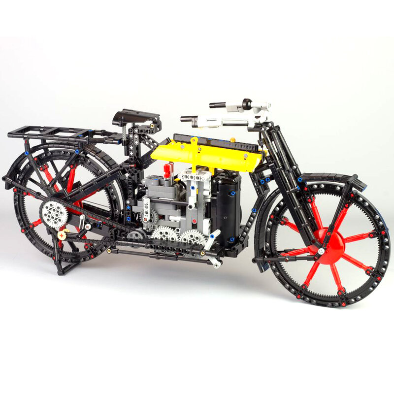 MOC-48400 Fahrrad bausteine elektronische Zeichnung High-Tech-Spielzeug für Kinder Kinder Geburtstags geschenke Technologie montiert