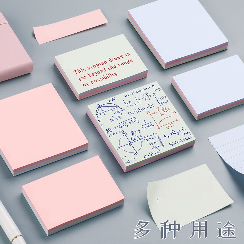 Bloco de memorando de papel notas pegajosas marcador ponto marcador adesivo material escolar de escritório notebooks