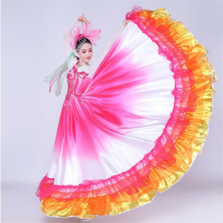Женская шифоновая длинная юбка, элегантная повседневная Свободная юбка с высокой талией для танцев на весну и лето, 2024