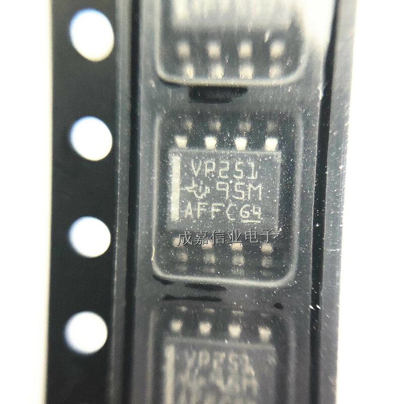 10ชิ้น/ล็อต SN65HVD251DR SOP-8เครื่องหมาย; VP251อินเตอร์เฟส IC โหมดสแตนด์บายอุณหภูมิในการทำงาน:- 40 C-+ 125 C