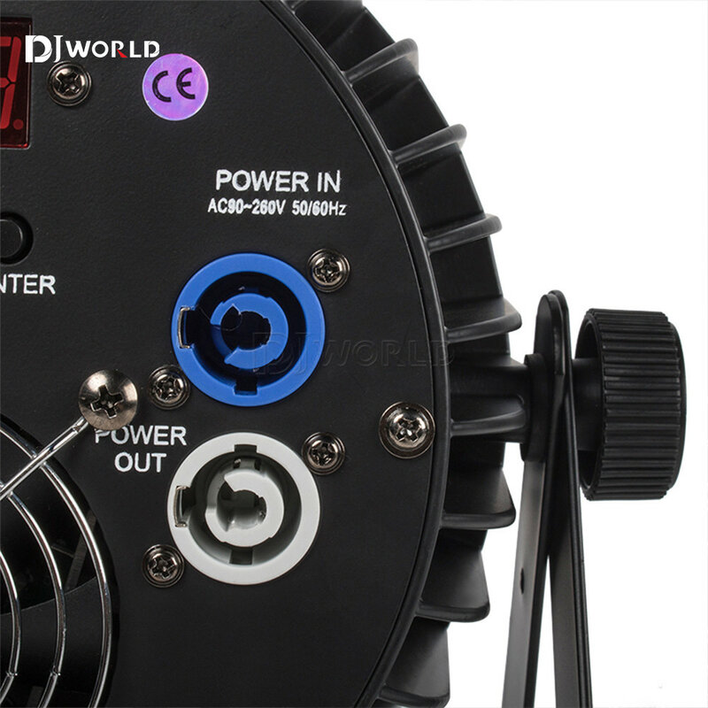 الألومنيوم LED شقة الاسمية الخفيفة ، معدات الإضاءة المرحلة المهنية لشريط ديسكو DJ الطرف ، RGBWA الأشعة فوق البنفسجية 6in 1 ، DMX512 ، 18x18W