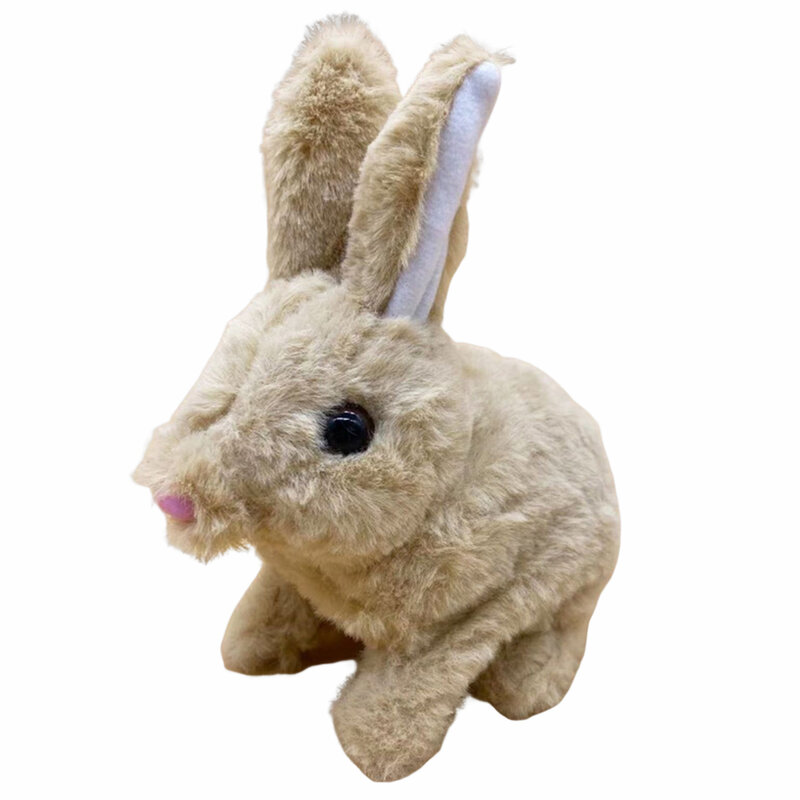 Simulatie Elektrische Pluche Bunny Speelgoed Soft Touch Stof Walking Springen Speelgoed Voor Kinderen Verjaardag Paasgeschenken