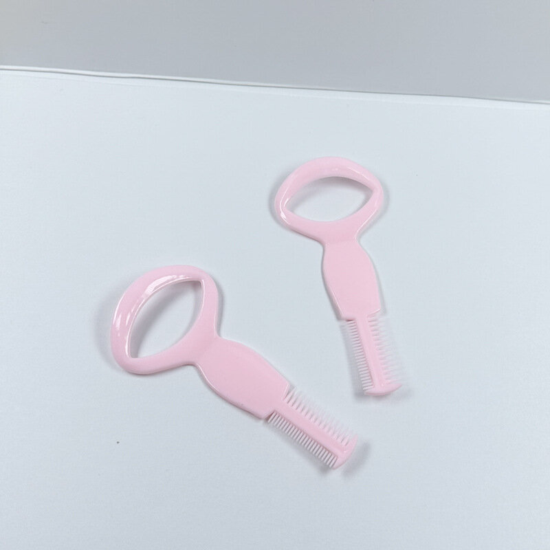 Cils 3 en 1 en plastique rose facile à utiliser, ensemble d'outils cosmétiques légers, 2 pièces