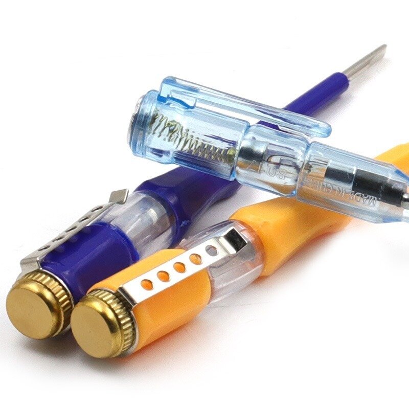 Screwdriver Test Pen Pressure Indicator Test Pen Tester Screwdriver 100-500V Neon Light Non-contact Insulation Test Pen
