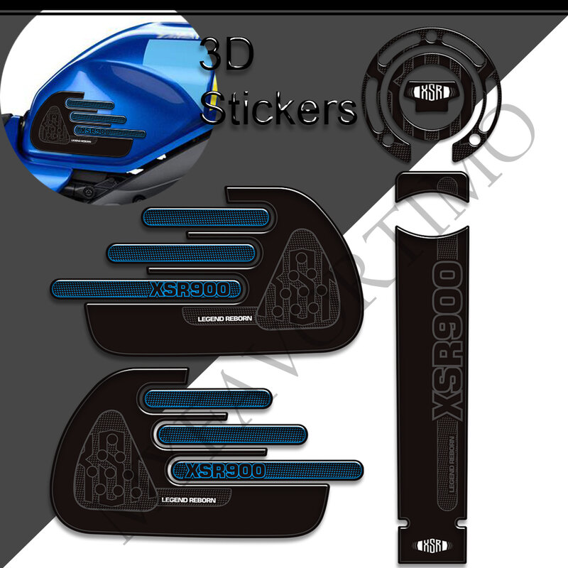 Per Yamaha moto XSR900 XSR 900 Gas olio combustibile Kit ginocchio protezione serbatoio Pad Grips 2016 2017 2018 2019 2020 2021 2022 2023