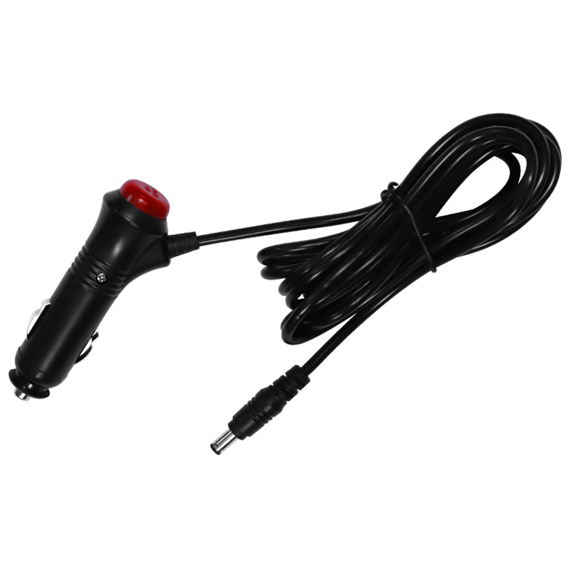 12V 24V DC 2.1x5.5mm Plug Car Cigarette Lighter Charger Power Cable Cord Lead for Car Monitor / Camera