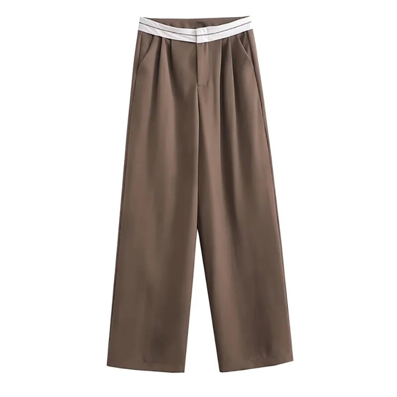 Spodnie damskie letnie spodnie Cargo z zakładkami wysoki stan spodnie typu Casual spodnie dresowe spodnie dla kobiet