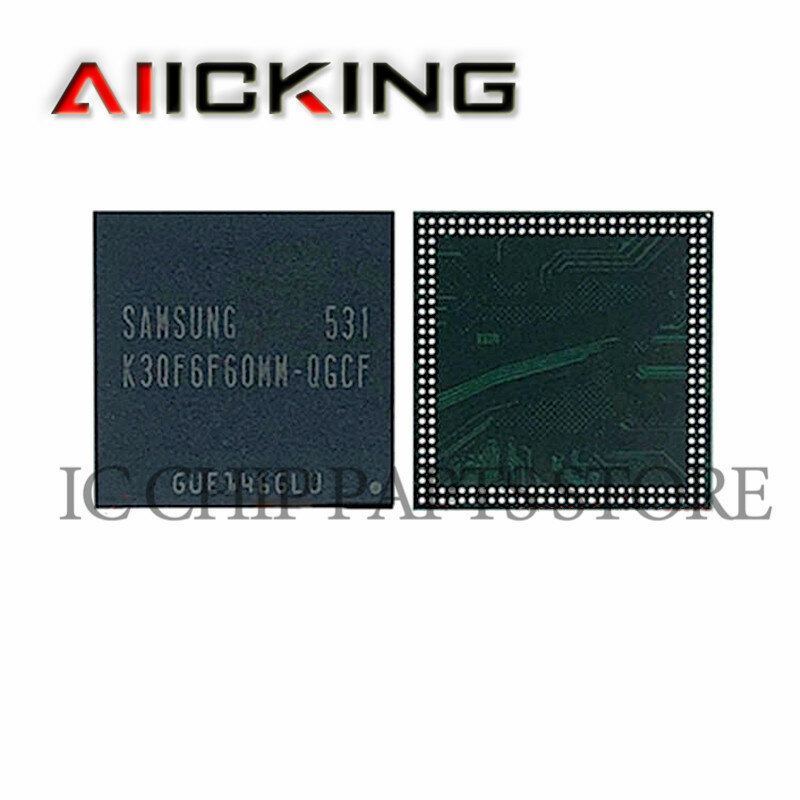 K3QF6F60MM-QGCF 1 pces k3qf6f60mm smd bga216 lpddr chip de armazenamento ic original em estoque