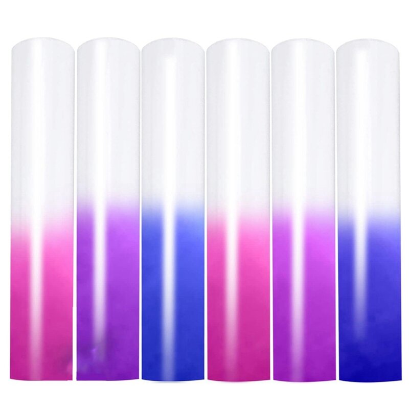 UV cambia colore Puff vinile trasferimento di calore 3D schiuma trasferimento di calore vinile-6 fogli cambia colore Puff vinile 12 x10inch durevole