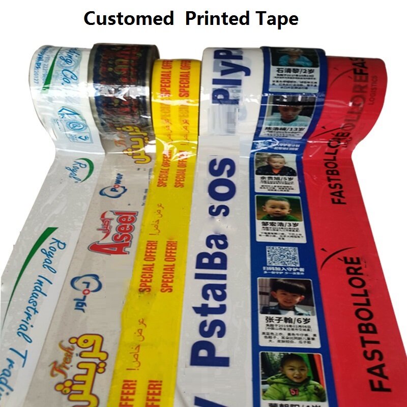 На заказ, напечатанная на заказ клейкая печатная лента, печатная пластиковая лента для доставки посылки