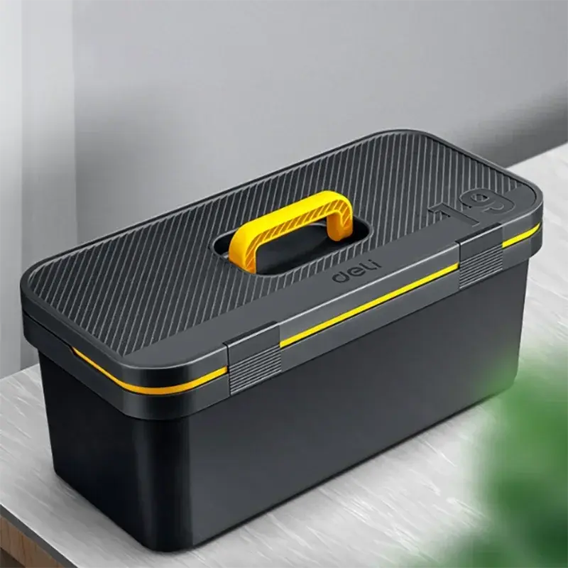 Portable Tool Organizer Shockproof Multiple Specifications Tool box Double Layer Tools Storage Box with Handle Multifunctional