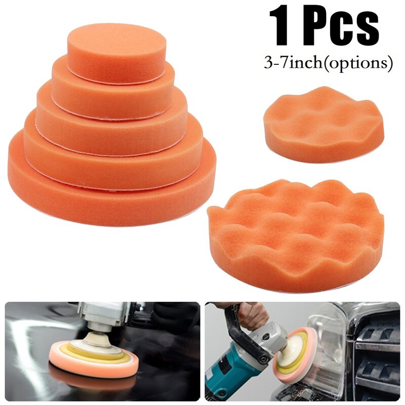 Special Sponge Disc Waxing Pad, Esponja Polimento Espuma Pads para RO, DA Car Polisher, Automotive Grinding Tool, 3-7 ", 1Pc