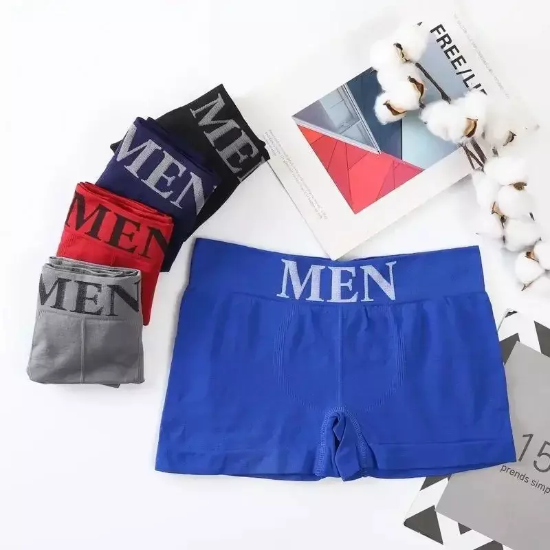 Men's Panties Letter Printing Underwear Boxershorts Men Soft Boxer Shorts 2022 Breathable Male Elastic Underpants