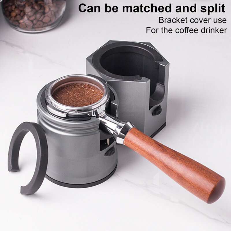 51-58mm Espresso kopi Tamper Station pemegang bubuk mesin kopi Universal penarik pengisi meja dengan tinggi yang dapat disesuaikan alat mesin