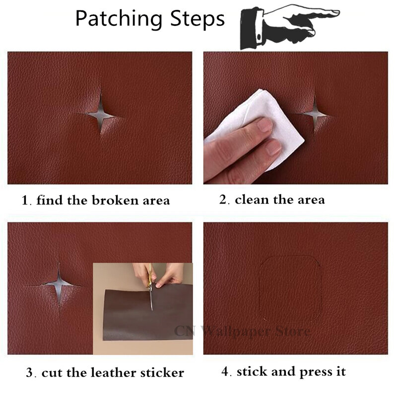 1PC 50x137cm Thickened Self Adhesive Sofa Leather Repair Fix DIY Bed Soft Bag Patch Sticker Repair Subsidy Furniture Renew Decal