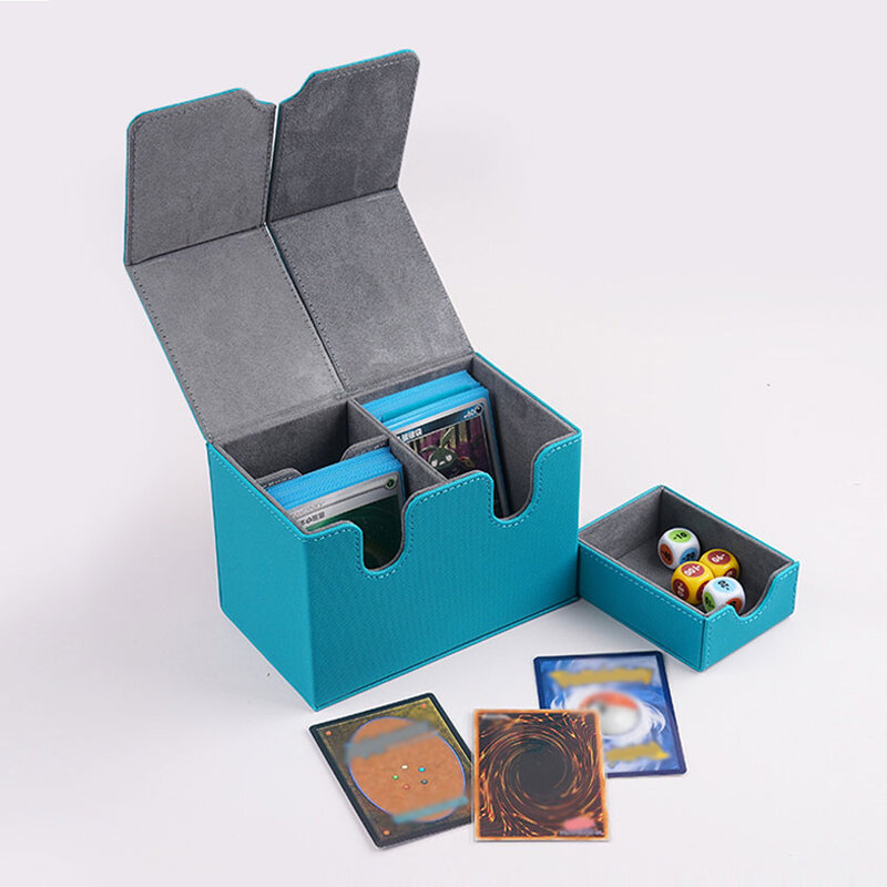 Estuche de cartas Magic TCG, caja de almacenamiento de Color sólido, carga lateral superior, colección de juegos de juguetes de Navidad