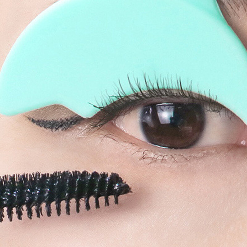 Silicone Eyeliner Stencils Eyeshadow Pad Women Makeup Eyeshadow Applicator Mascara Baffle Easy Eye Makeup Tools