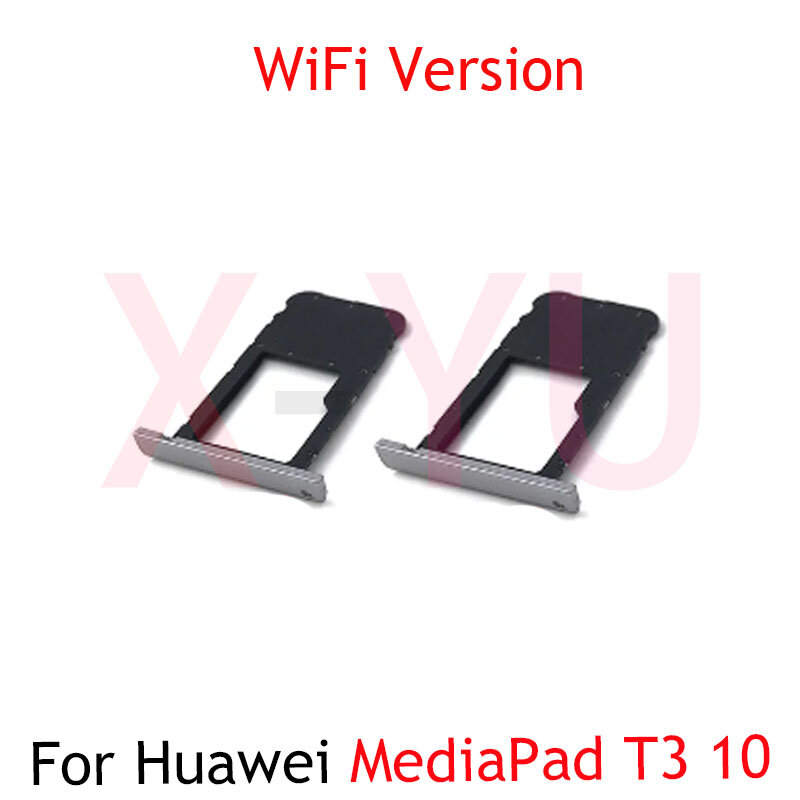 Untuk Huawei MediaPad T3 10 AGS-W09 AGS-L09 AGS-L03 SIM Card Tray Holder Slot Adapter reparasi penggantian bagian