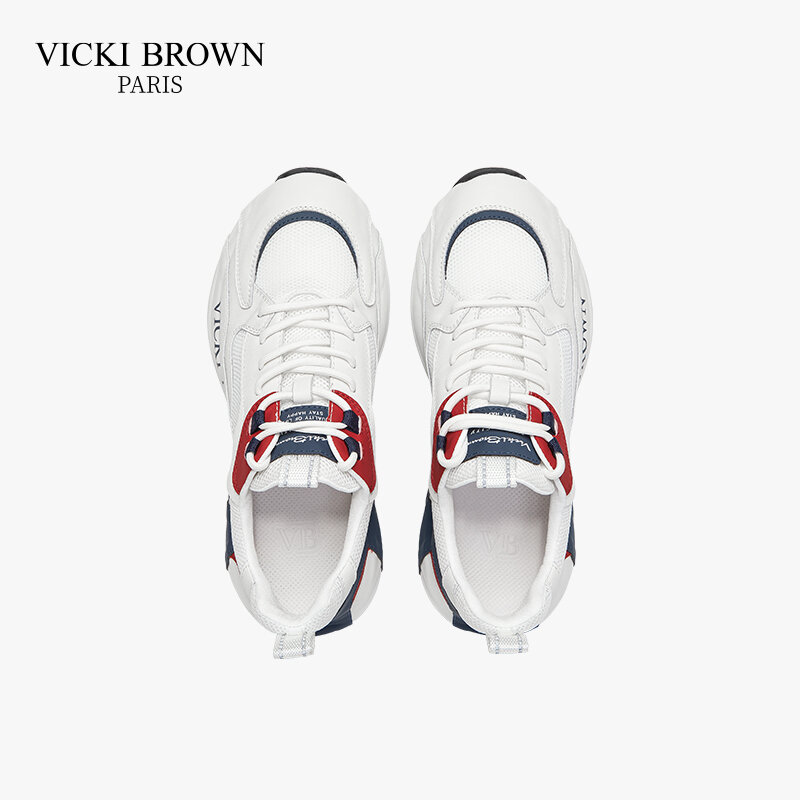 VICKI BROWEN-Sapatos de exterior masculino, design high-end, versáteis, calçados esportivos casuais diários, splicing