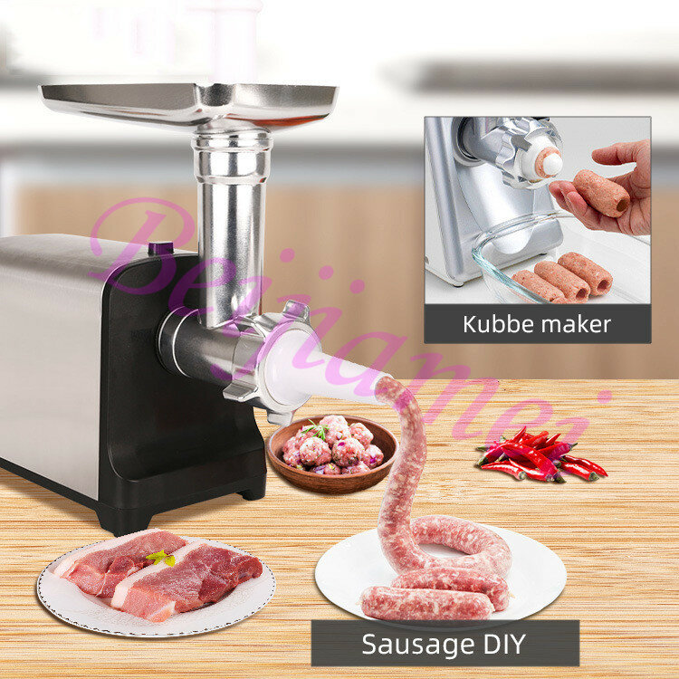 Cenoura elétrica pepino slicer shredded máquina de salada cortador de legumes do agregado familiar 4-em-1 moedores de carne salsicha que faz picador