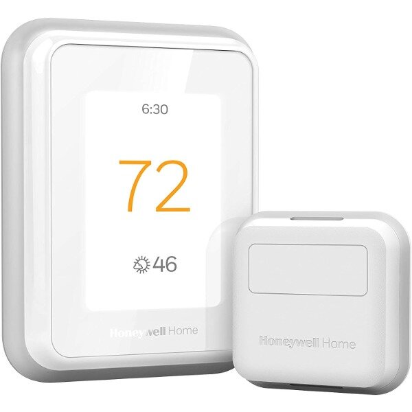 Honeywell ตัวควบคุมอุณหภูมิอัจฉริยะ Wi-Fi T9ในบ้านพร้อมเซ็นเซอร์อัจฉริยะ1ตัวหน้าจอสัมผัส