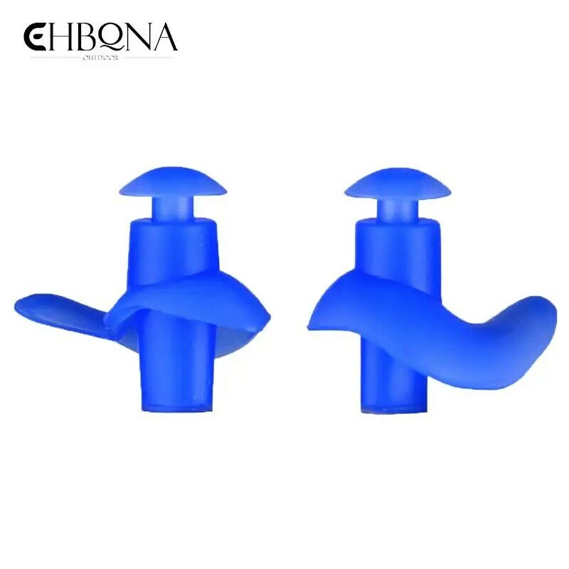 1 par impermeável Soft Earplugs Durable Earplugs clássico delicado textura Silicone portátil Ear Plugs natação acessórios