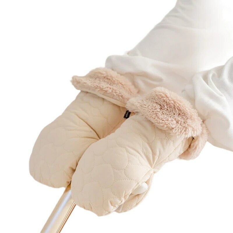 قفازات تدفئة اليد الناعمة والمعزولة لتدفئة اليد المضادة للتجميد لعربات الأطفال