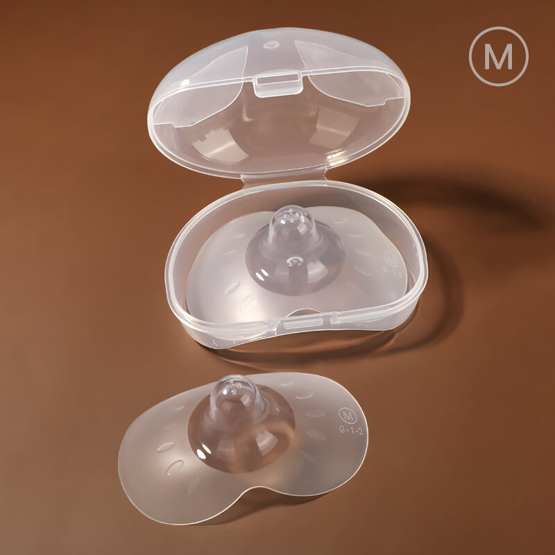 2pcs With PP Box Breastfeeding Nipple Shields, Butterfly Shaped Silicone Nipple Protectors, Soft Nipple Covers Easter Gift