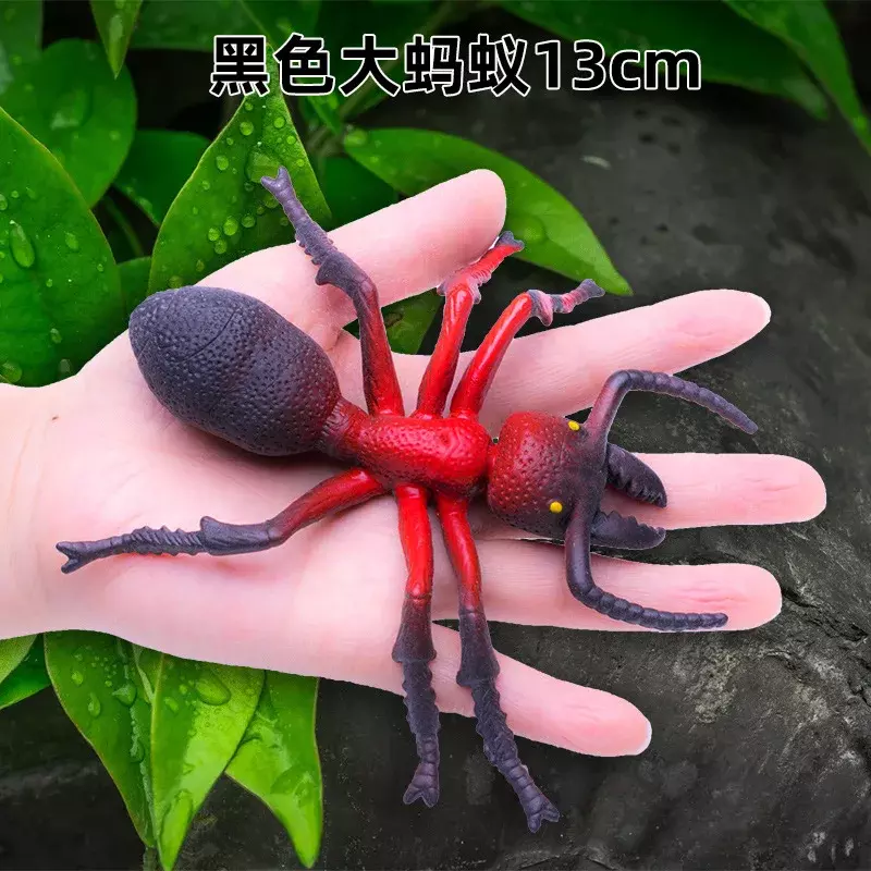 Vendita calda simulazione morbido grande formica giocattolo formiche animali insetti Tricky spaventoso modello animale ciondolo decorativo per bambini di Halloween