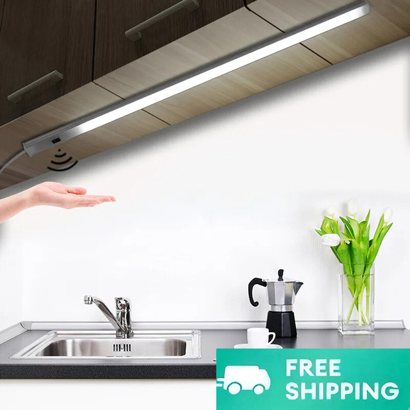 Usb hand sweep switch luce a induzione per uso domestico led hard light strip cabinet armadio per vino clear installation line light