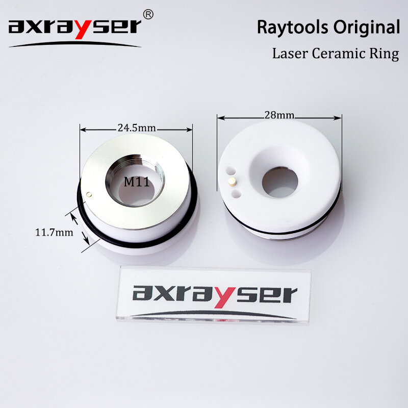 Raytools oryginalny ceramiczny laserowy pierścień uchwyt dyszy 32mm M14 do głowicy tnącej włókna BT230 BT240 BMH110 114