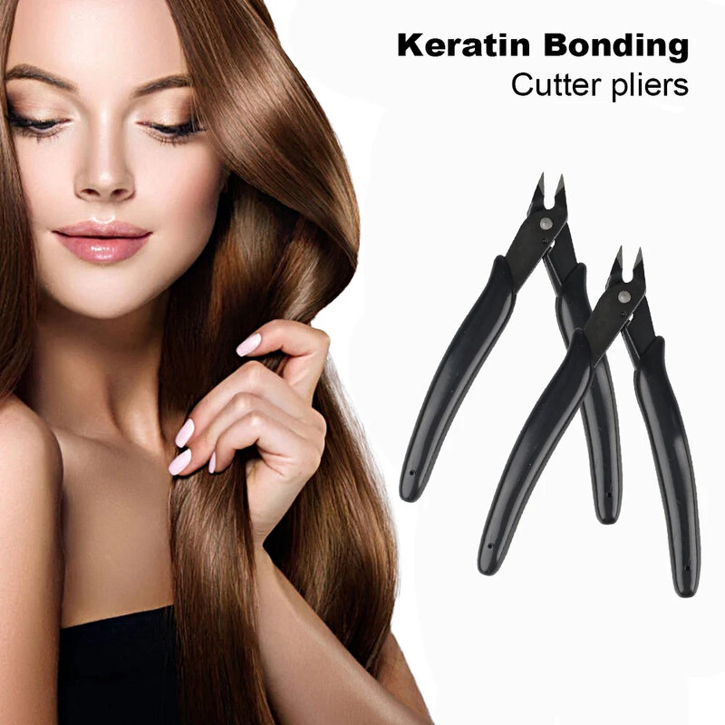 KerBrian Bond-Pince coupante pour extensions de cheveux, accessoire en plastique, pour salon de beauté